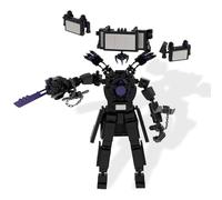 KPPFHBLI Titan Clock Man, Upgraded Building Block Toy, Adult Decompression Assembly Toy, Low Assembly Difficulty, Cultivates Children'S Spatial Thinking and Patience