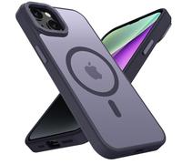 KPPIT for iPhone 13 mini case, Compatible with MagSafe, Shockproof Drop Protection, Frosted Translucent Back,Magnetic iphone 13 mini Phone Case,Dark Purple
