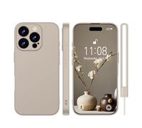 KPPIT for iPhone 16 Pro Max case silicone,iPhone 16 Pro Max Phone case shockproof 6.9",Full camera coverage Military-Grade Protection 360°,With hand strap slim Case-Titanium Gray