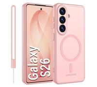 KPPIT for Samsung Galaxy S26 case,Compatible with MagSafe,Camera Lens Full Protection,Slim Shockproof Phone Case for Samsung S26,Pink