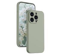 KPPIT Silicone Case for iPhone 13 Pro Max Case, Mobile Phone Case Ultra Thin with Microfibre, Scratch-Resistant All-Round Protection Protective Case for iPhone 13 Pro Max Case 6.7 Inch Copper Green
