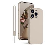 KPPIT Silicone Case for iPhone 13 Pro Max Case with Lanyard, Mobile Phone Case Ultra Thin with Microfibre, Scratch-Resistant All-Round Protection Protective Case for iPhone 13 Pro Max Case 6.7 Inch