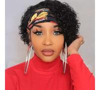 KPROYU - High Quality Human Hair Material: Short Pixie Hair Wig is made of 9A Unprocessed Brazilian Human Hair, Feel Soft and Smooth, No Tangle or Tangle