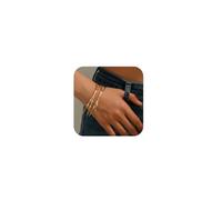 Kprusoian Gold Chunky Cuff Bracelet for Women,Boho Twisted Multi-layer Cross Wire Bangle Bracelets,Punk Wide Open Wrist Arm Cuffs Wrap Bracelet Statement Minimalist Bangle Jewelry, 2inches, pearl, no