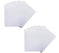 KPSRFG 20Pcs White Polyester Felt Fabric, Craft Felt, Felt Fabric Sheets, 20x30 Cm, Solid Pattern, Plain Weave, Ideal for DIY Craft Projects