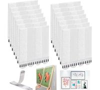 KPSRFG 48 Pairs(96 Strips) Wall Stickers for Picture Hanging, Wall Hanging Strips, Command Strips, No Nails Photo Frame Stickers for Wall, Damage Free Adhesive Mounting Tape for Frame Poster Decor
