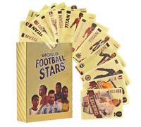KPSRFG 55 Pieces Gold Foil 2024/2025 Champions Premier League Collectible Football Star Cards for Collector & Football Fans