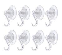 KPSRFG Heavy Duty Suction & Sucker 8-Pack - Reusable for Bathroom, Kitchen & Windows, Transparent Vacuum Cup Design with Push-Lock Technology, Holds 3kg on Smooth Surfaces (5.5CM, Multi-Purpose)