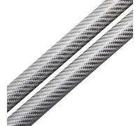 Kpuwers Bonnet Hydraulic Rod For Nissan For 200SX Lift Support Engine | For 240SX For Silvia S14 1993-1998 Front Hood Bonnet Gas Struts Lift Support(Silver Carbon Fiber)