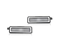 Kpuwers Tail Light Rear Lamp Car Rear Bumper Side Marker Turn Signal Light Cover Housings 1982-1992 For Pontiac For Firebird Fender Lights No Bulb/Socket Tail Light Lamp Lens(Clear Lens)