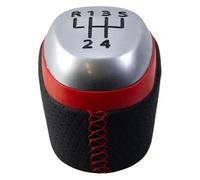 KPVPERPZDF Car Gear Shift Lever Knob for Megane IV MK4 BFB for Kadjar for Talisman 2015 2016 2017 2018 2019 2020 2021 2022 Car Gear Shift Knob Shifter Lever Stick Handball 328654845R(Red 5 Speed)