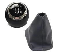 KPVPERPZDF Car Gear Shift Lever Knob for Toyota for Corolla E140 E15 E150 2006-2012 Gear Shift Knob Lever Shifter Dust Jacket Hand Brake Gaiter Cover Boot Color Handbrake(6 Speed Black Pair)