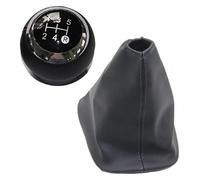 KPVPERPZDF Car Gear Shift Lever Knob for Toyota for Corolla E140 E15 E150 2006-2012 Gear Shift Knob Lever Shifter Dust Jacket Hand Brake Gaiter Cover Boot Color Handbrake(5 Speed Black Pair)