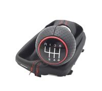 KPVPERPZDF Gear Shift knob 5/6 Speed Gear Shift Knob | For A3 S3 8L 1.6L 1996-2003 ABS Plastic and Leather(6 Speed 12mm Red)