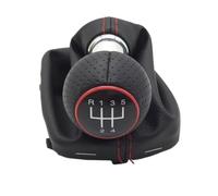 KPVPERPZDF Gear Shift knob 5/6 Speed Gear Shift Knob | For A3 S3 8L 1.6L 1996-2003 ABS Plastic and Leather(5 Speed 12mm Red)