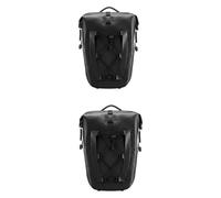 KPVPERPZDF Motorcycle Side Pouch Waterproof 25L Rack Bag Twin Pack CombinationMountain Road Tail Seat Long Travel Double Side Motor Pannier Motorbike Saddle Bags Saddle Bag(Black 2pcs)