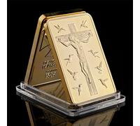 KPVVPEOX Souvenir World Christ Jesus Angel 1OZ Gold Bar Jesus&Angel Commemorative Coin Gifts-default