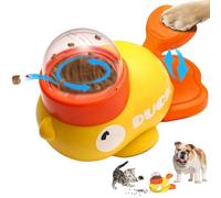 KPWIN Dog Interactive Treat Dispenser Toy, Food Puzzle Slow Feeder, 2-in-1 Durable Cute Duck-Shaped Enrichment Toy to Keep Them Busy