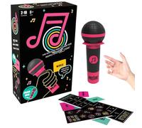 KPWIN Mic Karaoke Party Card Game - Hilarious Singing Challenge for Families & Friends with 250 Song Lyrics - Perfect for Game Nights & Birthday Parties (2-10 Players)