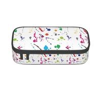KPXXAQT Abstract Paint Splashes Print Large Capacity Pencil Case Pen Bag School College Travel Students Teens Adults Use