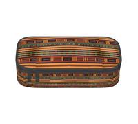 KPXXAQT African Weaving Print Large Capacity Pencil Case Pen Bag School College Travel Students Teens Adults Use