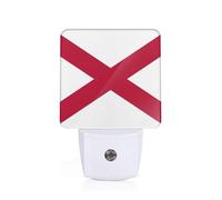 KPXXAQT Alabama State Flag Print Adults Elderly Night Light for Home Bedroom Bathroom Nightlight Decor Gift Lamp