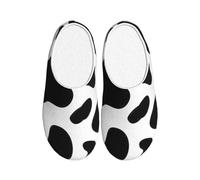 KPXXAQT Cow spot Print Unisex Adult Indoor Slippers Anti Pilling Washable House for Guests and Daily Use