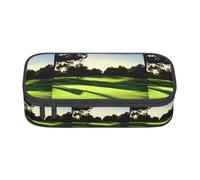 KPXXAQT Golf Course Print Large Capacity Pencil Case Pen Bag School College Travel Students Teens Adults Use