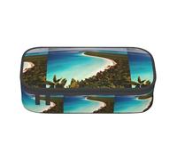 KPXXAQT Island of Cuba Print Large Capacity Pencil Case Pen Bag School College Travel Students Teens Adults Use