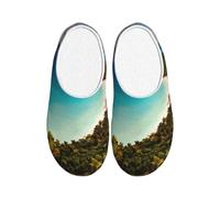 KPXXAQT island of cuba Print Unisex Adult Indoor Slippers Anti Pilling Washable House for Guests and Daily Use