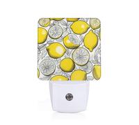 KPXXAQT Lemon Fruit Pattern Print Adults Elderly Night Light for Home Bedroom Bathroom Nightlight Decor Gift Lamp