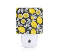 KPXXAQT Lemon Fruit Pattern Print Adults Elderly Night Light for Home Bedroom Bathroom Nightlight Decor Gift Lamp