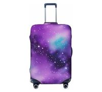 KPXXAQT Magic Galaxy Sky Purple Print Universal Stretch Suitcase Cover Luggage Storage Business Travel Protector Sleeve