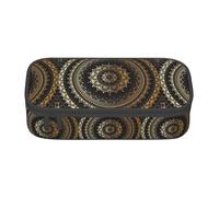 KPXXAQT Mandala Print Large Capacity Pencil Case Pen Bag School College Travel Students Teens Adults Use