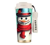 KPXXAQT Merry Christmas Day Print Stainless Steel Cup Drinkware Coffee Commuting Office Outdoor Adventures Travel Mug