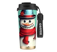 KPXXAQT Merry Christmas Day Print Stainless Steel Cup Drinkware Coffee Commuting Office Outdoor Adventures Travel Mug
