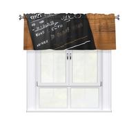 KPXXAQT Movies Clapperboard Pattern Print Jacquard Curtain Valance Elegant 54x18 Inch Window Treatment For Kitchen Bathroom