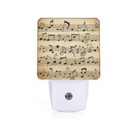 KPXXAQT Musical Notes Print Adults Elderly Night Light for Home Bedroom Bathroom Nightlight Decor Gift Lamp