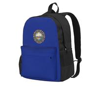 KPXXAQT New Hampshire State Flag Print Unisex Backpack Travel Bag Water-Resistant Weekend Getaways Outdoor Adventures