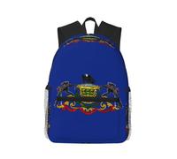 KPXXAQT Pennsylvania State Flag Print Unisex Casual Backpack Large Capacity Water-Resistant Commuting Outdoor Gym Work