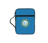 KPXXAQT South Dakota Flag Print Adults Versatile Bible Storage Bag Soft Scripture Holder Cover Waterproof Gift