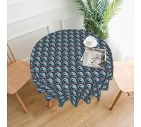 KPXXAQT Space Planet Earth Print Washable Round Tablecloth Wedding Outdoor Indoor Table Cover Party Camping Dining
