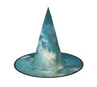 KPXXAQT Starry Night Sky Deep Outer Space Print Carnival Party Cosplay Hat Costume Cap For Adults Festive Wear Season Accessory
