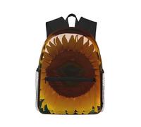 KPXXAQT Sunflower And Sunset Print Unisex Casual Backpack Large Capacity Water-Resistant Commuting Outdoor Gym Work