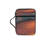KPXXAQT Sunset At The Beach Print Adults Versatile Bible Storage Bag Soft Scripture Holder Cover Waterproof Gift