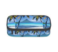 KPXXAQT Tahiti Beaches Print Large Capacity Pencil Case Pen Bag School College Travel Students Teens Adults Use