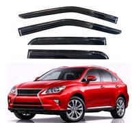 KPY Rain Guards Fit for 2010-2015 Lexus RX350 RX450h, Out-Channel Window Visors Vent Wind Deflectors 4PC, Car Accessories for 10-15 Lexus RX Series