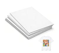 KQDRAVINE 50 Sheets A4 Heat Transfer Paper for Polyester Fabrics, Iron On Transfer Paper for Sublimation Printers with Sublimation Ink, Printable Transfer Sheets for T Shirt Printing DIY Crafts