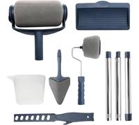 KQDRAVINE 7 Pcs Roller Sets for Painting, Paint Rollers and Trays Sets, Extendable Paint Roller Set, Paint Tray, Paint Stirrer, Paint Brush and Roller Set, Decorating Tools for Painting Walls Ceilings