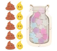 KQDRAVINE Reward Jars for Children, Potty Training Reward Jar for the Classroom, Star Jar Reward System for Children, Behaviour Reward Chart for Boys and Girls at Home